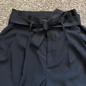 Madewell paper bag pants, black, size 14p